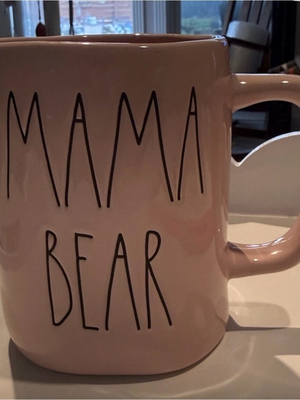 Rae Dunn Pink Ceramic Mug - Artisan Collection. MAMA BEAR
